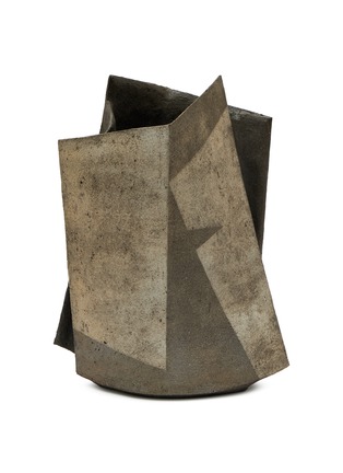 细节 –点击放大 - ROBERT YELLIN - Shimizu Keiichi Tamba Vase — Brown/Grey