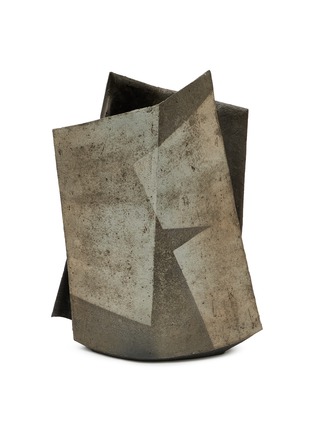 首图 –点击放大 - ROBERT YELLIN - Shimizu Keiichi Tamba Vase — Brown/Grey