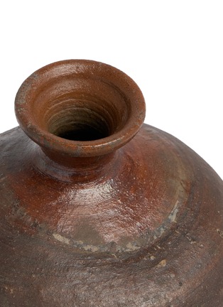 细节 –点击放大 - ROBERT YELLIN - Antique Old Bizen Dark Brown Large Flask