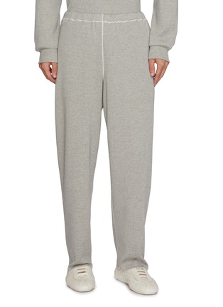 首图 - 点击放大 - GOOD PEOPLE GOOD STITCHING GOOD PRODUCT - Contrast Stitching Elasticated Tapered Leg Pants