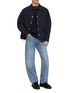 模特儿示范图 - 点击放大 - GOOD PEOPLE GOOD STITCHING GOOD PRODUCT - Frost Effect Contrast Stitch Cotton T-Shirt