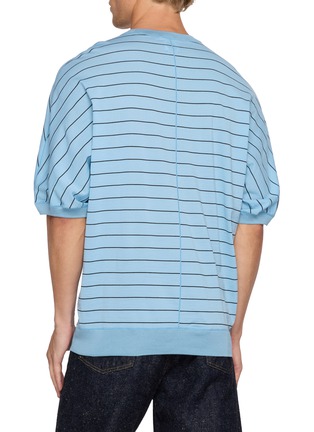 背面 - 点击放大 - GOOD PEOPLE GOOD STITCHING GOOD PRODUCT - Half Sleeve Striped Knit Top