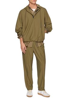 模特儿示范图 - 点击放大 - GOOD PEOPLE GOOD STITCHING GOOD PRODUCT - Half Zip Anorak