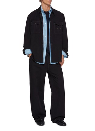 模特儿示范图 - 点击放大 - GOOD PEOPLE GOOD STITCHING GOOD PRODUCT - Striped Shirt