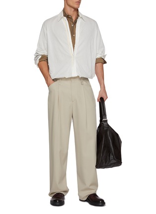 模特儿示范图 - 点击放大 - GOOD PEOPLE GOOD STITCHING GOOD PRODUCT - Front Fly Zip Up Shirt