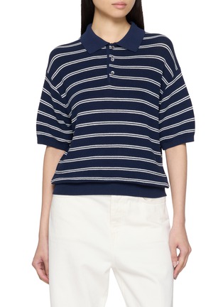 首图 - 点击放大 - DUNST - 条纹针织 POLO 衫