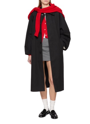 模特儿示范图 - 点击放大 - DUNST - 翻领长款大衣