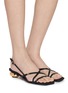 模特儿示范图 - 点击放大 - CIRCUS BY SAM EDELMAN - Caia 35 Heeled Sandals