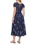 背面 - 点击放大 - FREE PEOPLE - Complete Me Floral Print Ruched Cotton Midi Dress