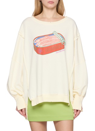 首图 - 点击放大 - FREE PEOPLE - Printed Graphic Camden Sweater