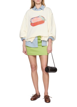 模特儿示范图 - 点击放大 - FREE PEOPLE - Printed Graphic Camden Sweater