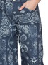  - FREE PEOPLE - Good Luck Printed Denim Barrel Pants