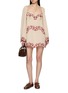 模特儿示范图 - 点击放大 - FREE PEOPLE - Bali Marlene Embroidered Cotton Mini Dress