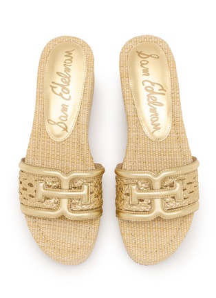 细节 - 点击放大 - SAM EDELMAN - Pauleena 60 Braided Raffia Leather Sandals