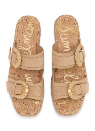 细节 - 点击放大 - SAM EDELMAN - TABBEY 双带扣饰草编凉拖