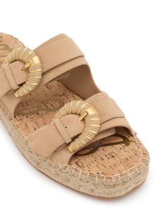 细节 - 点击放大 - SAM EDELMAN - TABBEY 双带扣饰草编凉拖