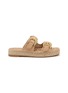 SAM EDELMAN TABBEY 双带扣饰草编凉拖