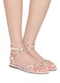 模特儿示范图 - 点击放大 - SAM EDELMAN - Ellina Braid Braided Raffia Sandals
