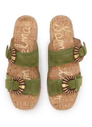 细节 - 点击放大 - SAM EDELMAN - TABBEY 双带扣饰草编凉拖