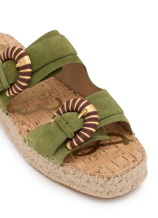 细节 - 点击放大 - SAM EDELMAN - TABBEY 双带扣饰草编凉拖