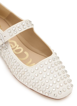 细节 - 点击放大 - SAM EDELMAN - MICHAELA 仿钻饰皮革玛丽珍平底鞋