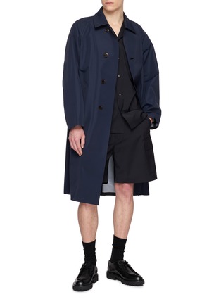 模特儿示范图 - 点击放大 - TECLOR - Short Sleeve Big Pocket Shirt