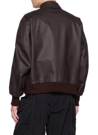 背面 - 点击放大 - TECLOR - Vegan Leather Flight Jacket