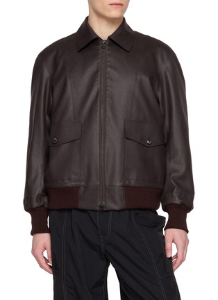 首图 - 点击放大 - TECLOR - Vegan Leather Flight Jacket