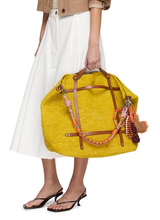 模特儿示范图 - 点击放大 - MY BOB - Candide Raffia Tote Bag