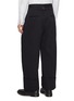 背面 - 点击放大 - THOM BROWNE - Double Pleat Wide Leg High Rise Cotton Garbadine Pants