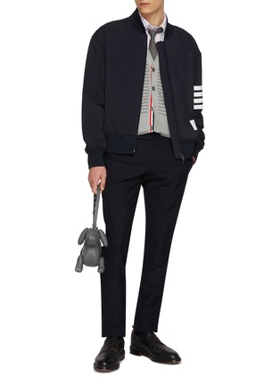 模特儿示范图 - 点击放大 - THOM BROWNE - 4-Bar Bomber Jacket