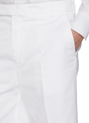  - THOM BROWNE - Garment Dyed Cotton Twill Chino Shorts