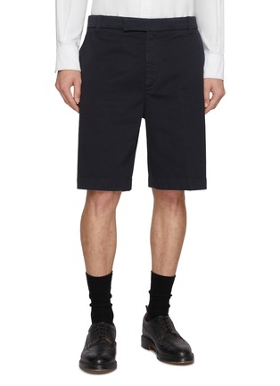 首图 - 点击放大 - THOM BROWNE - Cotton Twill Chino Shorts