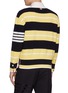 背面 - 点击放大 - THOM BROWNE - Horizontal Thick Stripe 4 Bar Cotton Cardigan