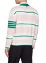 背面 - 点击放大 - THOM BROWNE - Horizontal Thick Stripe 4 Bar Cotton Cardigan