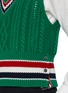  - THOM BROWNE - RWB Band Chunky Cable Knit Cashmere Vest