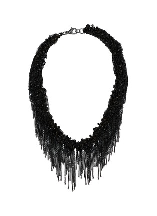 首图 - 点击放大 - MARC LE BIHAN - Glass Beaded Knitted Steel Chain Necklace