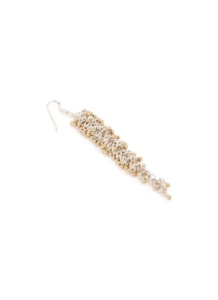 细节 - 点击放大 - MARC LE BIHAN ACCESSORIES - Steel Bead Embellished Chain Single Drop Earring