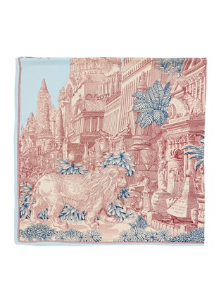 细节 - 点击放大 - INOUI EDITIONS - CARRE 混丝印花围巾