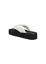  - BALENCIAGA - Flat Jet Lag Frayed Strap Satin Thongs