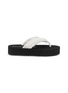 首图 - 点击放大 - BALENCIAGA - Flat Jet Lag Frayed Strap Satin Thongs