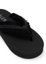 细节 - 点击放大 - BALENCIAGA - Flat Jet Lag Frayed Strap Satin Thongs