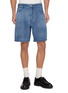 首图 - 点击放大 - SOLID HOMME - Elasticated Waistband Washed Denim Shorts