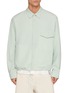 首图 - 点击放大 - SOLID HOMME - Layered Chequered Drawstring Hem Shirt