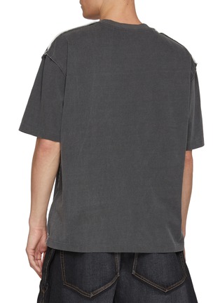 背面 - 点击放大 - SOLID HOMME - Logo Patch Chest Pocket Cotton T-Shirt