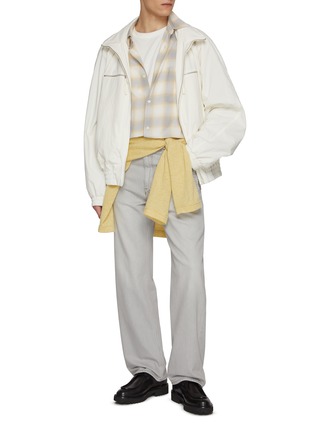 模特儿示范图 - 点击放大 - SOLID HOMME - Relaxed Chequered Shirt