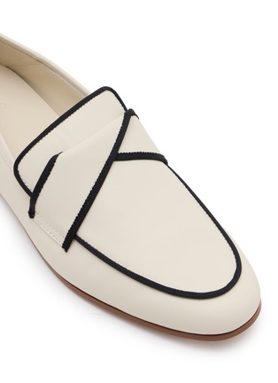 细节 - 点击放大 - PEDDER RED - TRINITY 皮革乐福平底鞋