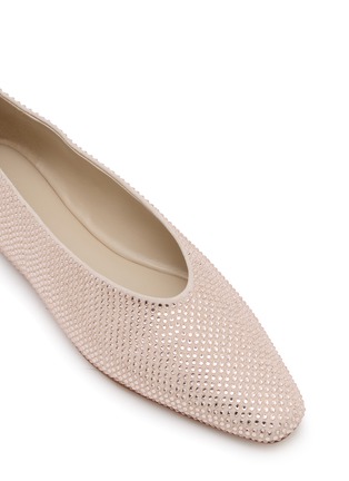 细节 - 点击放大 - PEDDER RED - CAMERON 仿钻饰绒面皮平底鞋