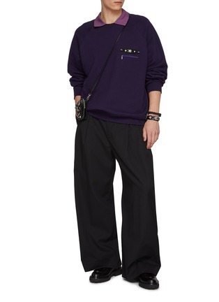 模特儿示范图 - 点击放大 - TOGA VIRILIS - Polo Collar Sweatshirt