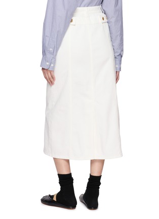 背面 - 点击放大 - EENK - 拼接牛仔半身裙